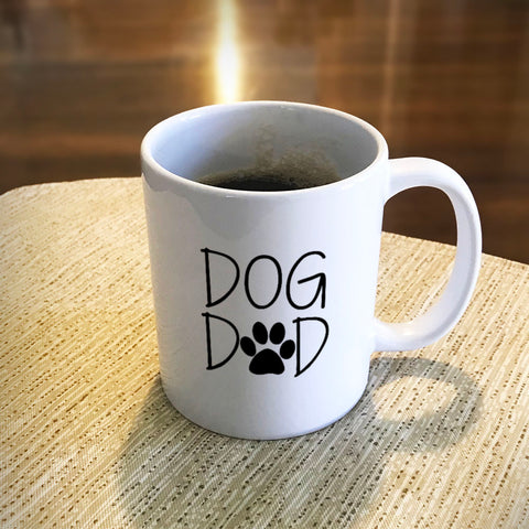 Image of Dog Dad White Ceramic Mug