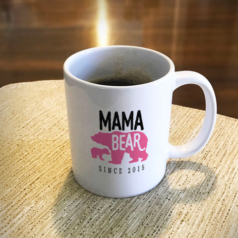 Image of Mama Bear Personalized Ceramic Coffee Mug
