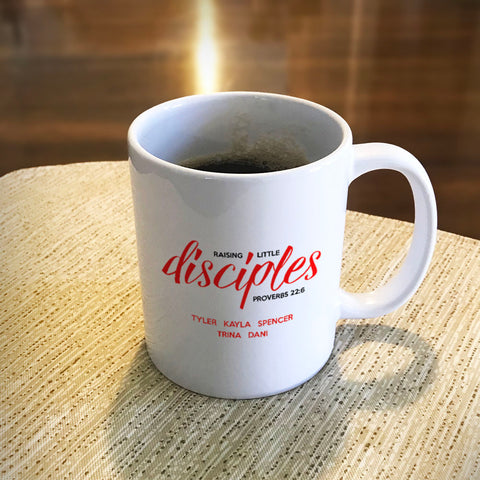 Image of Raising Disciples Personalized Ceramic Coffee Mug