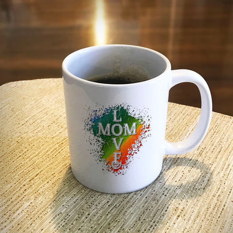 Image of Mom Love Ceramic Coffee Mug