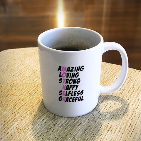 Image of Mother Words Ceramic Coffee Mug
