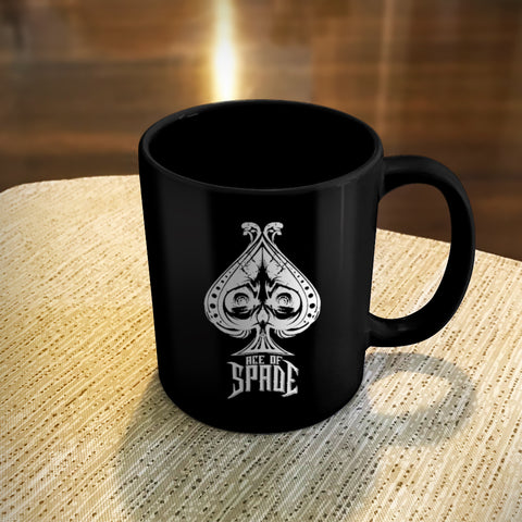 Image of Ceramic Coffee Mug Black Ace Of Spade