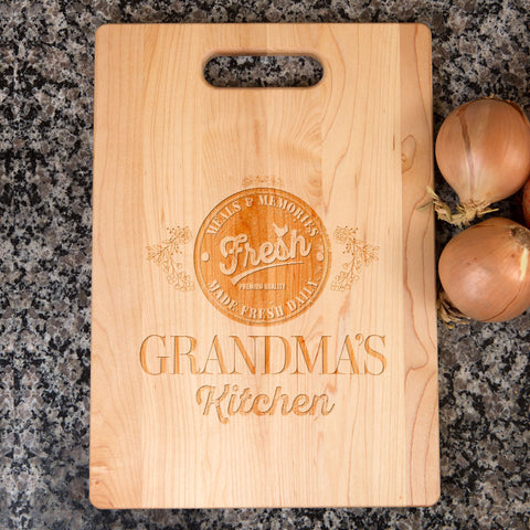 Image of Meals & Memories Personalized Maple Cutting Board