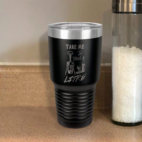 Image of Take me to your litre Stainless Steel Tumbler