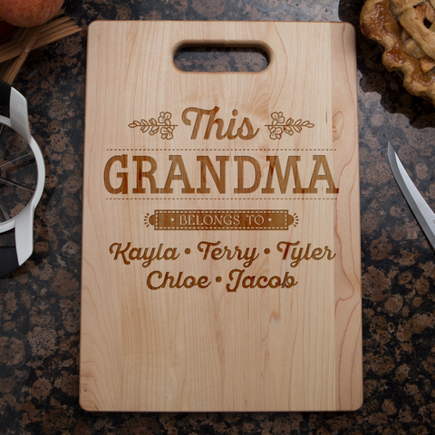 Image of This Grandma Personalized Cutting Board