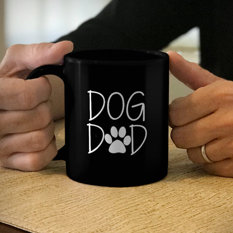 Image of Ceramic Coffee Mug Black Dog Dad