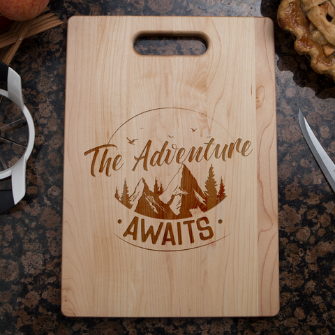 Image of Adventure Awaits Cutting Board