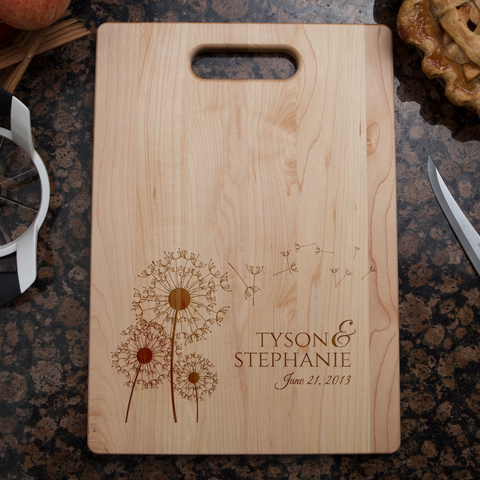 Image of Dandelion Love Personalized Cutting Board