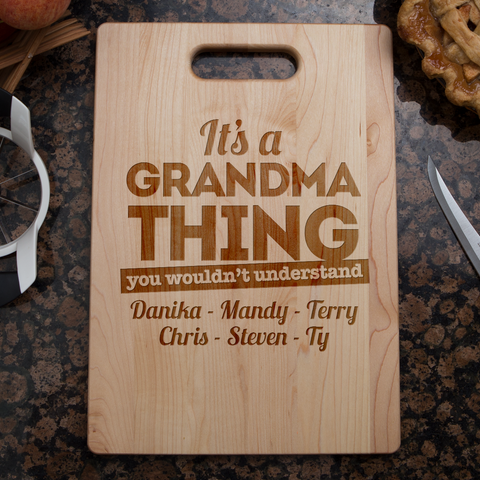 Image of It's A Grandma Thing Personalized Cutting Board