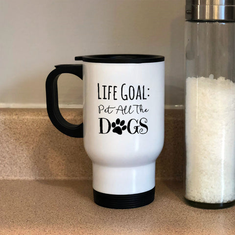 Image of Metal Coffee and Tea Travel Mug Life Goal