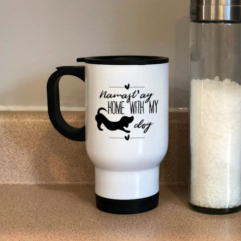 Image of Metal Coffee and Tea Travel Mug Namast'ay