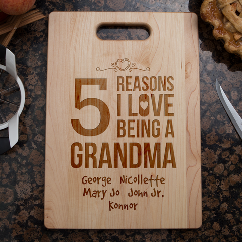 Image of Reasons Grandma Cutting Board