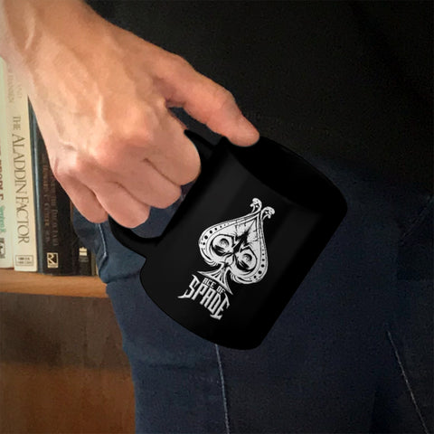 Image of Ceramic Coffee Mug Black Ace Of Spade