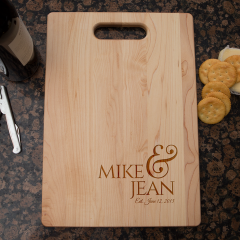 Image of Anniversary Personalized Cutting Board