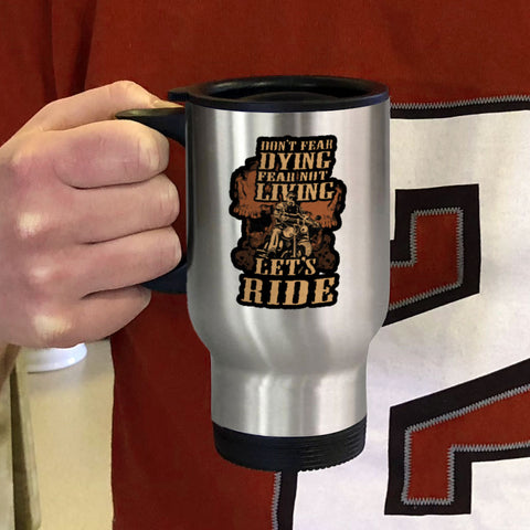 Image of Metal Coffee and Tea Travel Mug Bikers