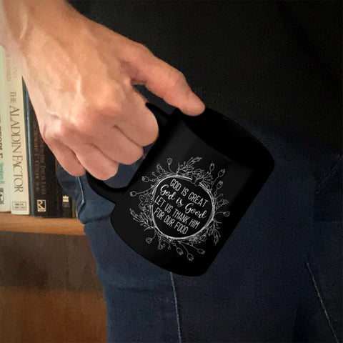 Image of Ceramic Coffee Mug Black God Is Great