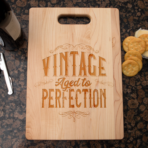 Image of Vintage Aged to Perfection Maple Cutting Board