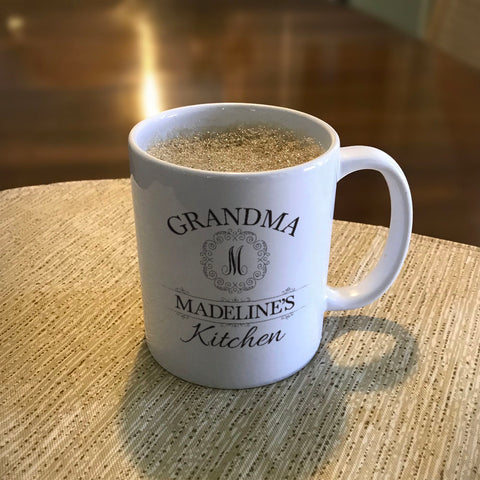 Image of Grandma Initial Personalized Ceramic Coffee Mug
