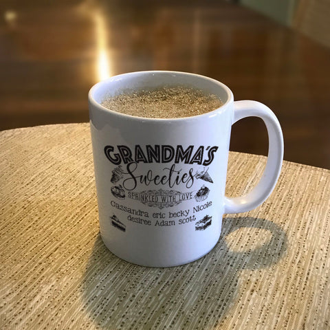 Image of Grandma's Sweeties Personalized Ceramic Coffee Mug