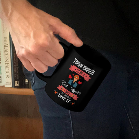 Image of Ceramic Coffee Mug Black Coal Miner