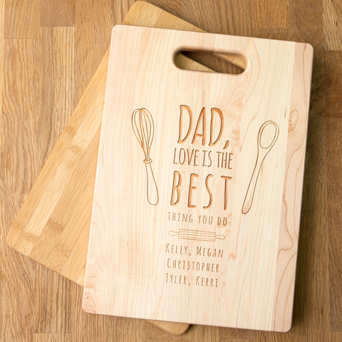 Image of Dad Personalized Maple Cutting Board