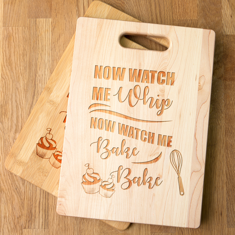 Image of Watch Me Whip and Bake Maple Cutting Board
