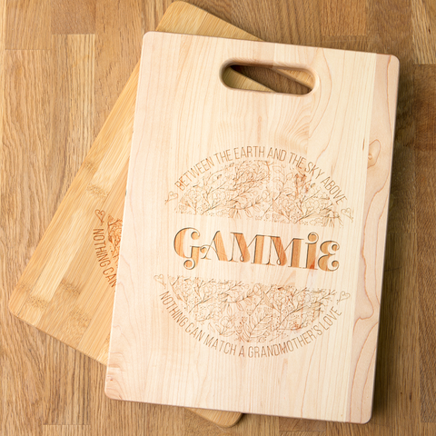 Image of Between the Earth Personalized Maple Cutting Board