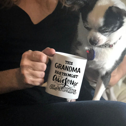 Image of Awesome Grandma Personalized Ceramic Coffee Mug