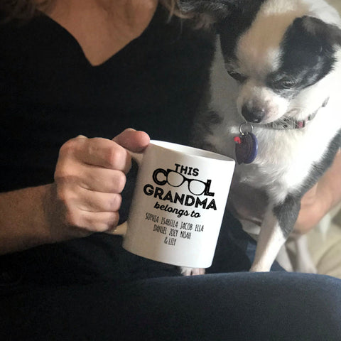 Image of This Cool Grandma Belongs To Personalized Ceramic Coffee Mug