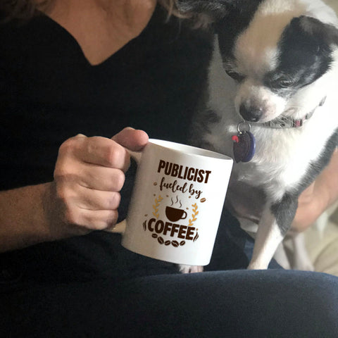 Image of Personalized Ceramic Coffee Mug Fueled by Coffee