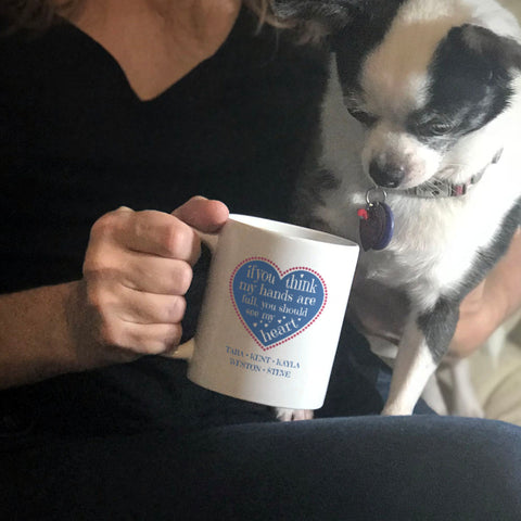 Image of Full Heart Personalized Ceramic Coffee Mug
