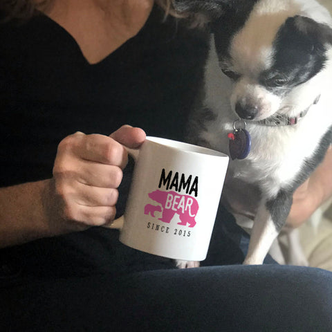 Image of Mama Bear Personalized Ceramic Coffee Mug