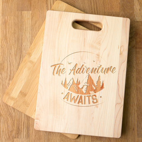 Image of Adventure Awaits Cutting Board