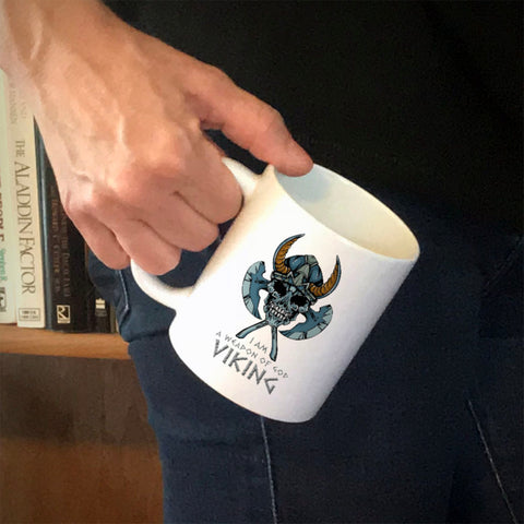 Image of Ceramic Coffee Mug I Am A Weapon Of God Viking