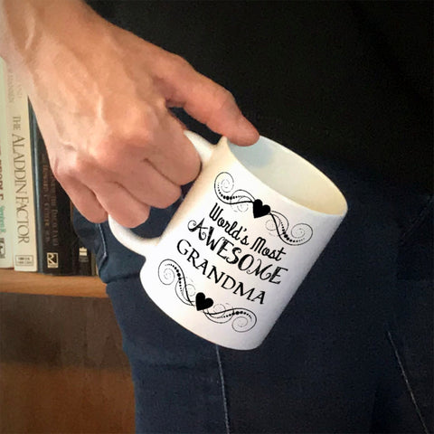 Image of Awesome Grandma Personalized Ceramic Coffee Mug