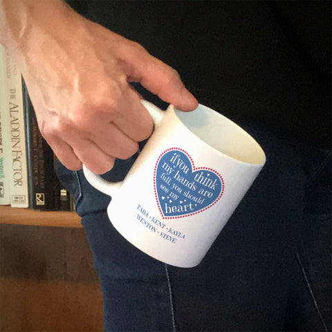 Image of Full Heart Personalized Ceramic Coffee Mug