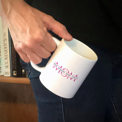 Image of Mom Personalized Ceramic Coffee Mug