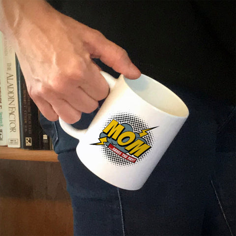 Image of Mom Saves The Day Ceramic Coffee Mug