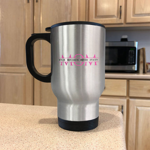 Image of Mom Personalized Metal Coffee and Tea Travel Mug