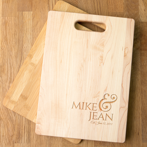 Image of Anniversary Personalized Cutting Board