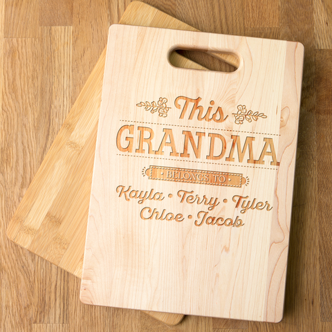 Image of This Grandma Personalized Cutting Board