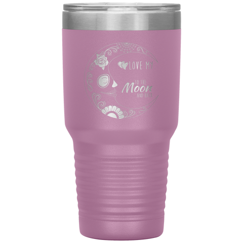 Image of Love My Grandkids To The Moon Sugar Skull Tumbler