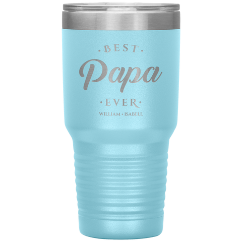 Image of Best Papa Ever Personalized Tumbler
