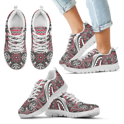 Image of Mandala Running Shoes Pink and Gray