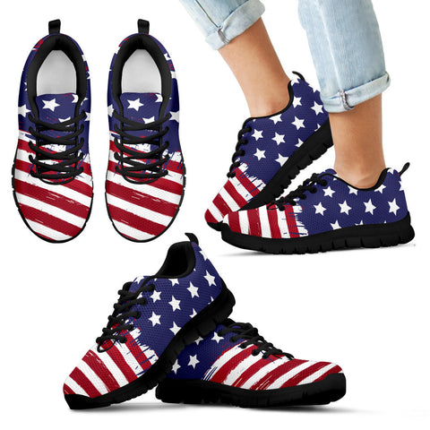Image of US Flag Running Shoes