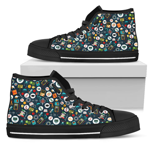 Image of Geek High Top shoes Black
