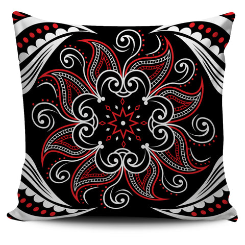 Image of Mandala Pillow Cover Black