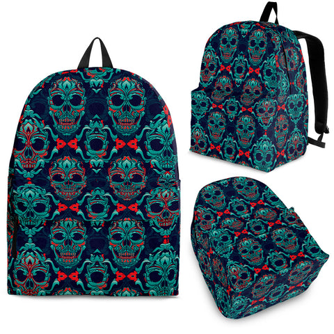 Image of Ornamental Sugar Skull Backpack