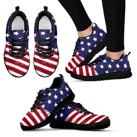 Image of US Flag Running Shoes