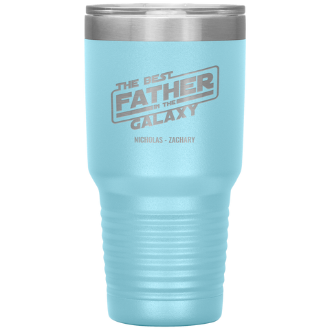 Image of The Best Father In The Galaxy Personalized Tumbler